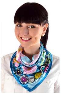 Small jewelry scarves
