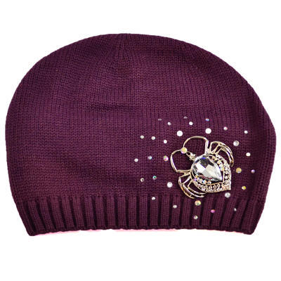 Knitted hat - violet