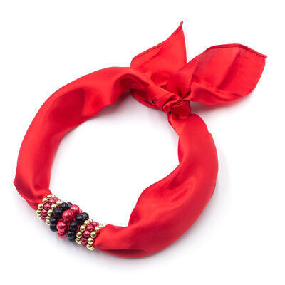 Jewelry scarf Stewardess - red - 1