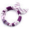 Jewelry scarf Stewardess - white and violet - 1/2
