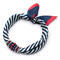 Jewelry scarf Stewardess - blue and red - 1/3