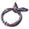 Jewelry scarf Stewardess - violet with paisley print - 1/2
