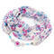Jewelry scarf Extravagant - white and pink - 1/2