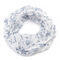 Summer infinity scarf - white with little flowers - 1/2