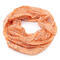 Summer infinity scarf - orange with little flowers - 1/2