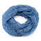 Summer infinity scarf - blue with little flowers - 1/2
