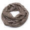 Summer infinity scarf - brown with little flowers - 1/2