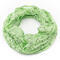 Summer infinity scarf - green with little flowers - 1/2