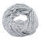 Summer infinity scarf - grey with little flowers - 1/2