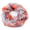 Infinity scarf - red and grey with floral print - 1/2