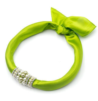 Jewelry scarf Stewardess - apple green - 1