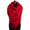Blanket square scarf - solid red - 1/2