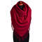 Blanket square scarf - dark red - 1/2