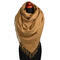 Blanket square scarf - light brown - 1/2