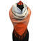 Blanket square scarf - orange and grey - 1/2