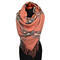 Blanket square scarf - brick orange - 1/2