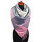 Blanket square scarf - pink and grey - 1/2