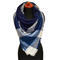 Blanket square scarf - blue - 1/2
