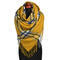Blanket square scarf - mustard yellow - 1/2