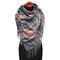 Blanket square scarf - grey and pink - 1/2