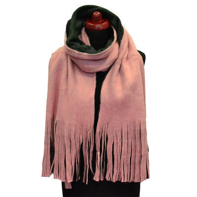 Big scarf - pink and black