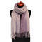 Blanket scarf - grey and pink - 1/2
