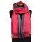 Blanket scarf - red and brown - 1/2