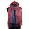 Blanket scarf - blue and red - 1/2