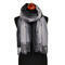 Blanket scarf - black and grey - 1/2
