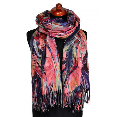 Blanket scarf - pink - 1