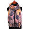 Blanket scarf - dark pink - 1/2