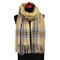 Blanket scarf - beige and brown - 1/2