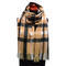 Blanket scarf - brown and black - 1/2