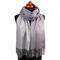 Blanket double-sided scarf - grey - 1/2