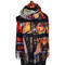 Blanket scarf bilateral - multicolor and beige - 1/2