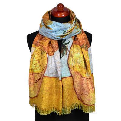 Blanket scarf bilateral - yellow - 1