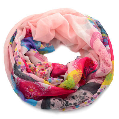 Infinity scarf - pink - 1