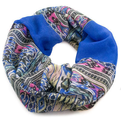 Infinity scarf - blue - 1