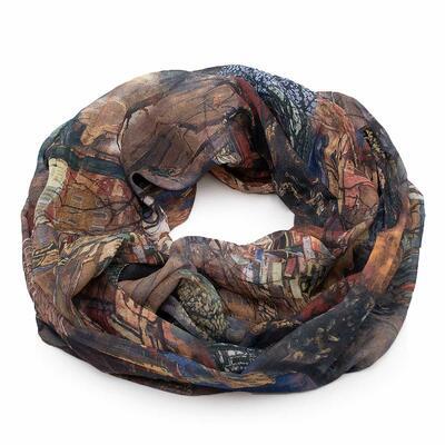 Infinity scarf - brown - 1