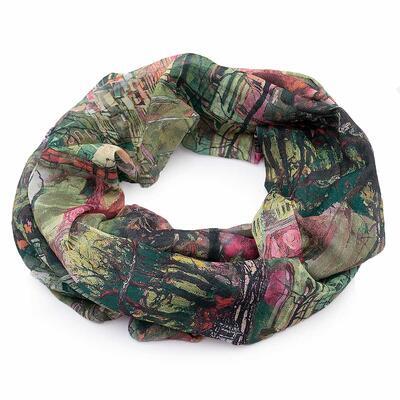 Infinity scarf - green - 1