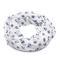 Summer snood - blue and white with abstract pattern - 1/2