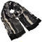 Classic women's scarf - black - 1/2