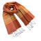 Classic scarf - orange stripes - 1/2