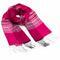Classic scarf - fuchsioa pink stripes - 1/2