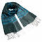 Classic scarf - tyrquoise stripes - 1/2