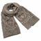Classic women's scarf - brown - 1/2