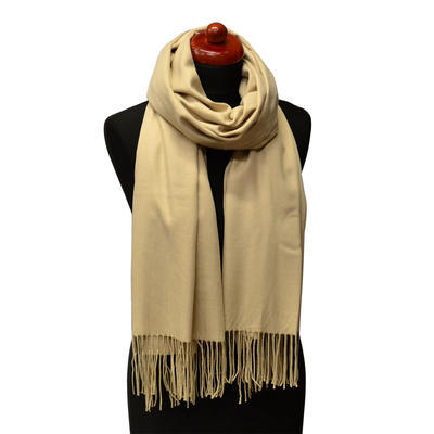 Classic cashmere scarf - beige