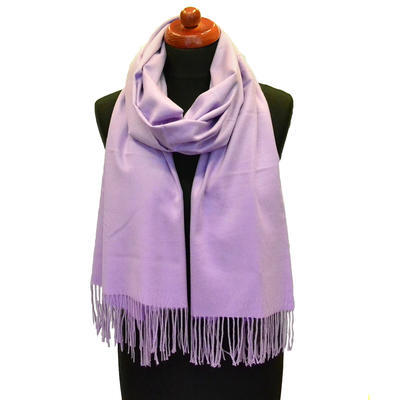 Classic cashmere scarf - light violet