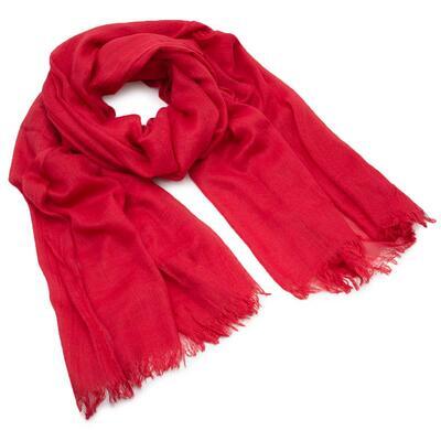 Classic cotton scarf - red