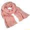 Classic women's cotton scarf - pink - 1/2